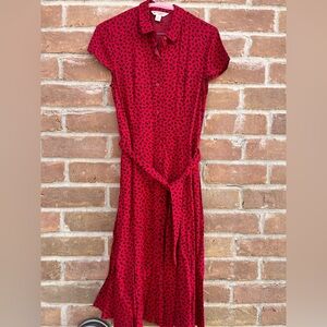 Brooks Brothers Red Midi Shirtdress